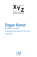 Revue XYZ de la nouvelle, no 134